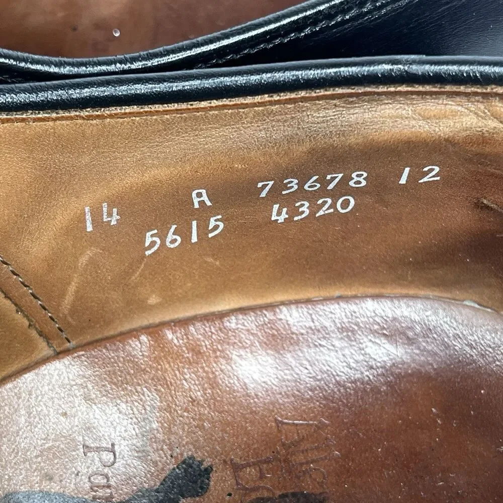 Allen Edmonds Park Avenue Cap-toe Oxford Black Dress Shoe Size 14 R